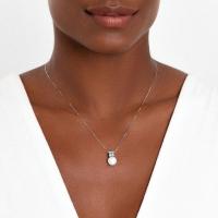 Colar com Pérola e Topázio Azul em Prata 925 - 2