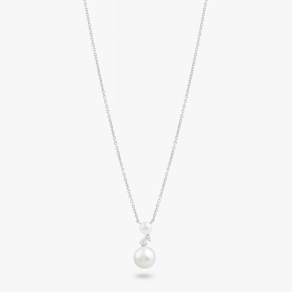 Colar Com Pérola e Topázio em Prata 925 - 1