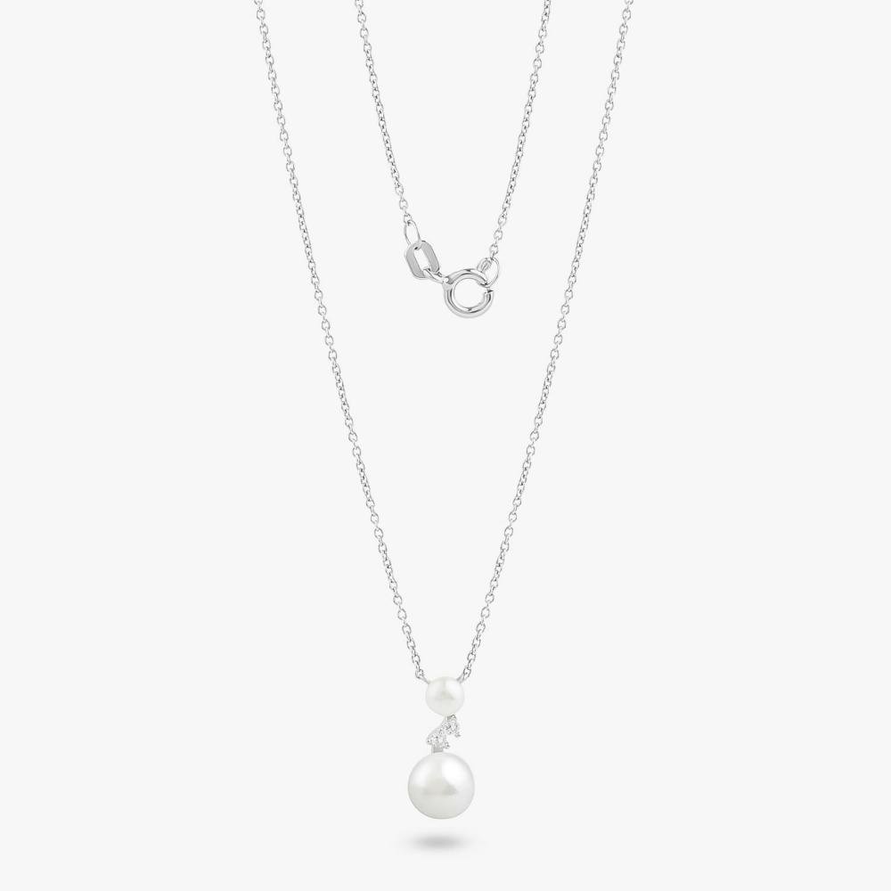 Colar Com Pérola e Topázio em Prata 925 - 3