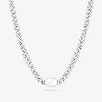 Colar Corrente Longo com Pérola em Prata 925 - 1
