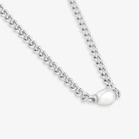 Colar Corrente Longo com Pérola em Prata 925 - 3