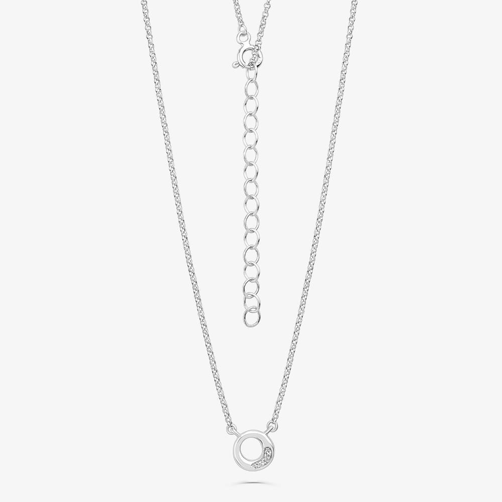 Colar Círculo Orgânico com Topázio em Prata 925 - 3