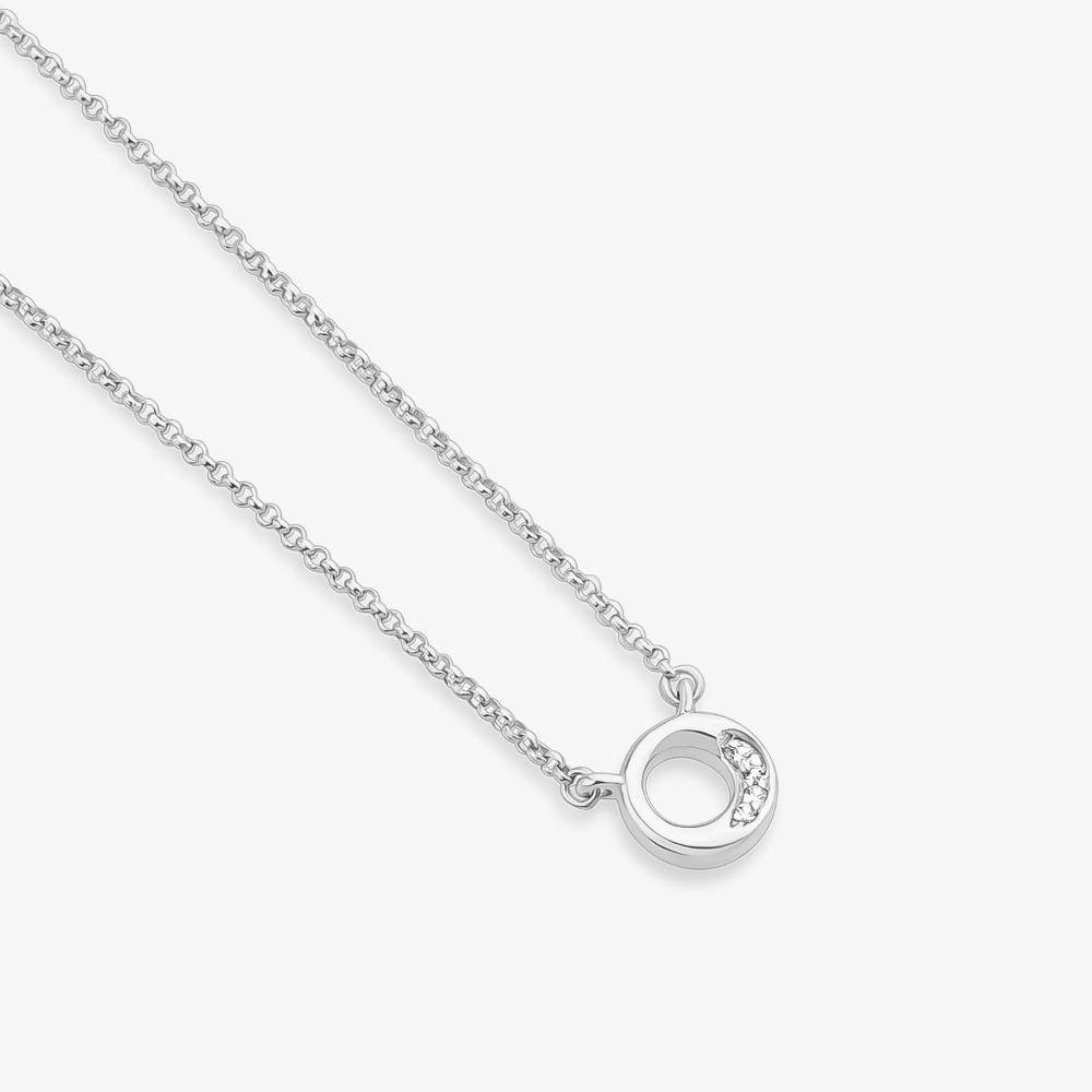 Colar Círculo Orgânico com Topázio em Prata 925 - 4