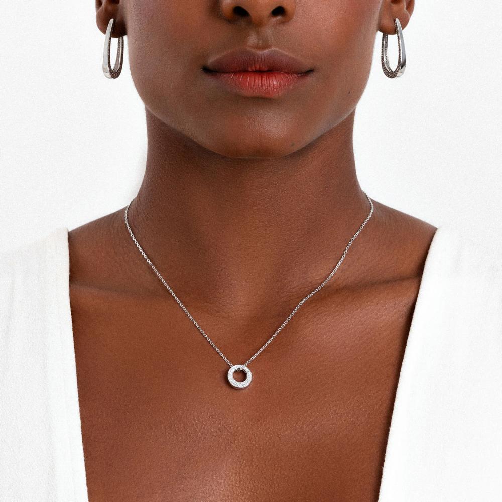 Colar com Safira em Prata 925 - 2