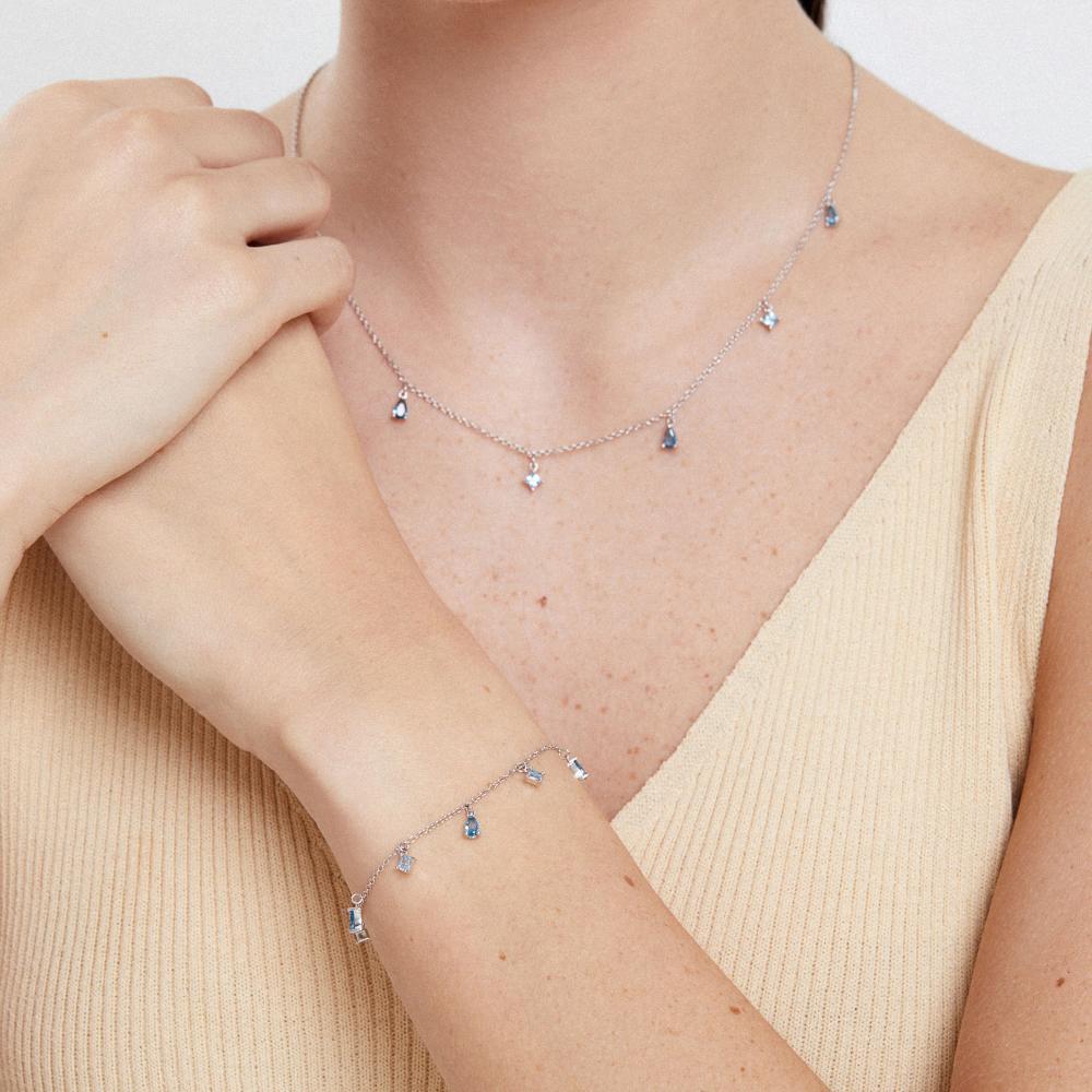 Pulseira Cravejada em Prata 925 - 2