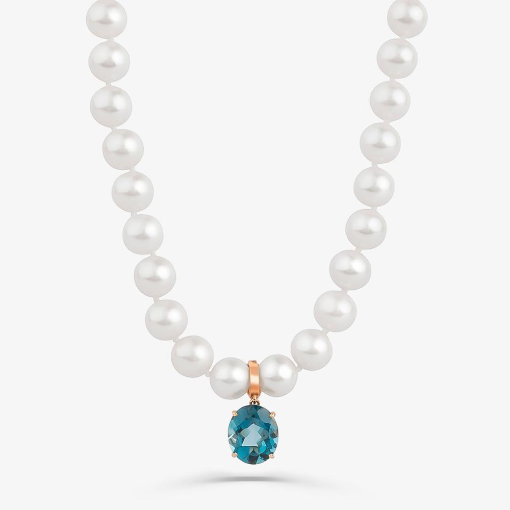 Pingente com Topázio London em Ouro Rosé 18k - 1