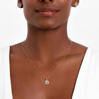 Pingente com Topázio Azul e Topázio em Prata 925 com Banho de Ouro Amarelo 18k - 2