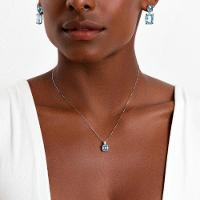 Pingente com Topázio Azul em Ouro Branco 18k - 2