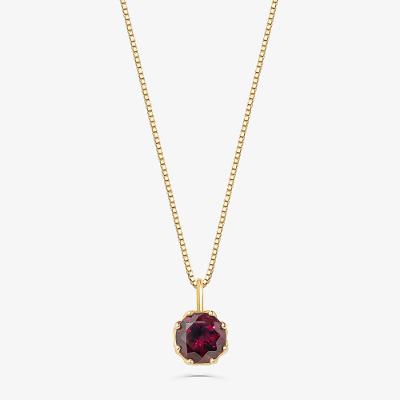 Pingente com Rodolita em Ouro Amarelo 18k