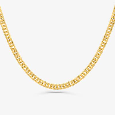 Corrente Malha Groumet em Prata 925 com Banho de Ouro Amarelo 18k - 50 cm