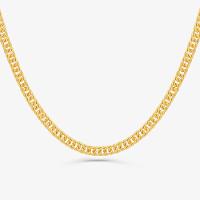 Corrente Malha Groumet em Prata 925 com Banho de Ouro Amarelo 18k - 50 cm - 1