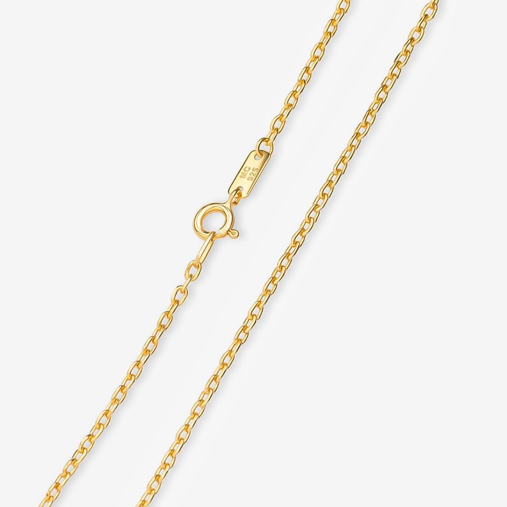 Corrente Malha Cartier em Prata 925 com Banho de Ouro Amarelo 18k - 70 cm - 4