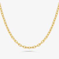 Corrente Malha Cartier em Prata 925 com Banho de Ouro Amarelo 18k - 70 cm - 1