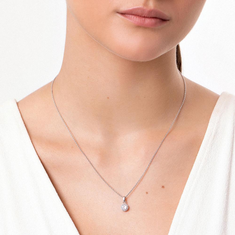 Colar Solitário com Topázio em Prata 925 - 2