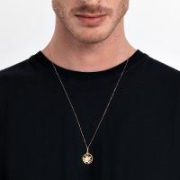 Pingente São Jorge em Prata 925 com banho de Ouro Amarelo 18k - 3