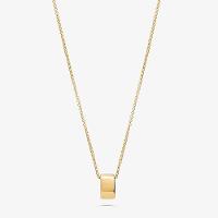 Colar Retangular em Prata 925 com Banho de Ouro Amarelo 18k - 1