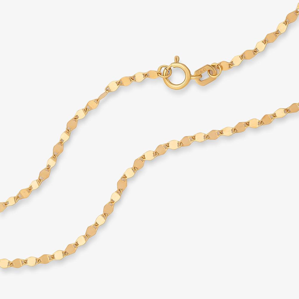 Corrente Malha Piastrinni em Ouro Amarelo - 45 cm - 5