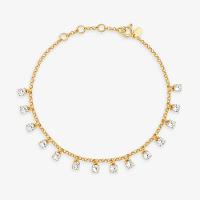 Pulseira Pontos de Luz em Prata 925 com Banho de Ouro Amarelo 18k - 1