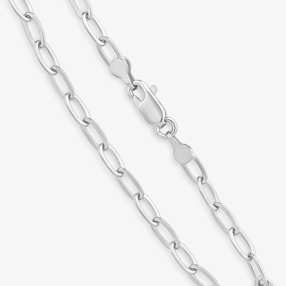 Pulseira Malha Elos em Prata 925 - 23 cm - 3