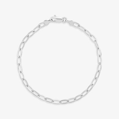 Pulseira Malha Elos em Prata 925 - 23 cm