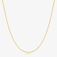 Corrente Malha Veneziana em Prata 925 com Banho de Ouro Amarelo 18k - 60 cm