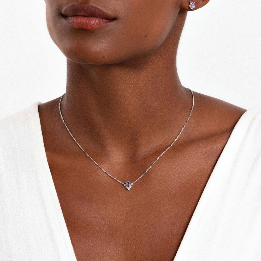 Colar com Ametista e Topázio em Prata 925 - 2