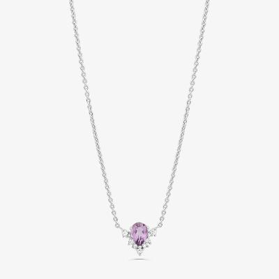 Colar com Ametista e Topázio em Prata 925