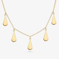 Colar Gotas em Prata 925 com Banho de Ouro Amarelo 18K - 1