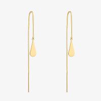 Brinco Longo Gota em Prata 925 com Banho de Ouro Amarelo 18K - 3