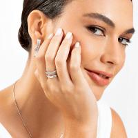 Anel Curvas Duplo com Topázio em Prata 925 - 3