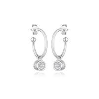 Argola Círculos com Zircônia em Prata 925 - 2