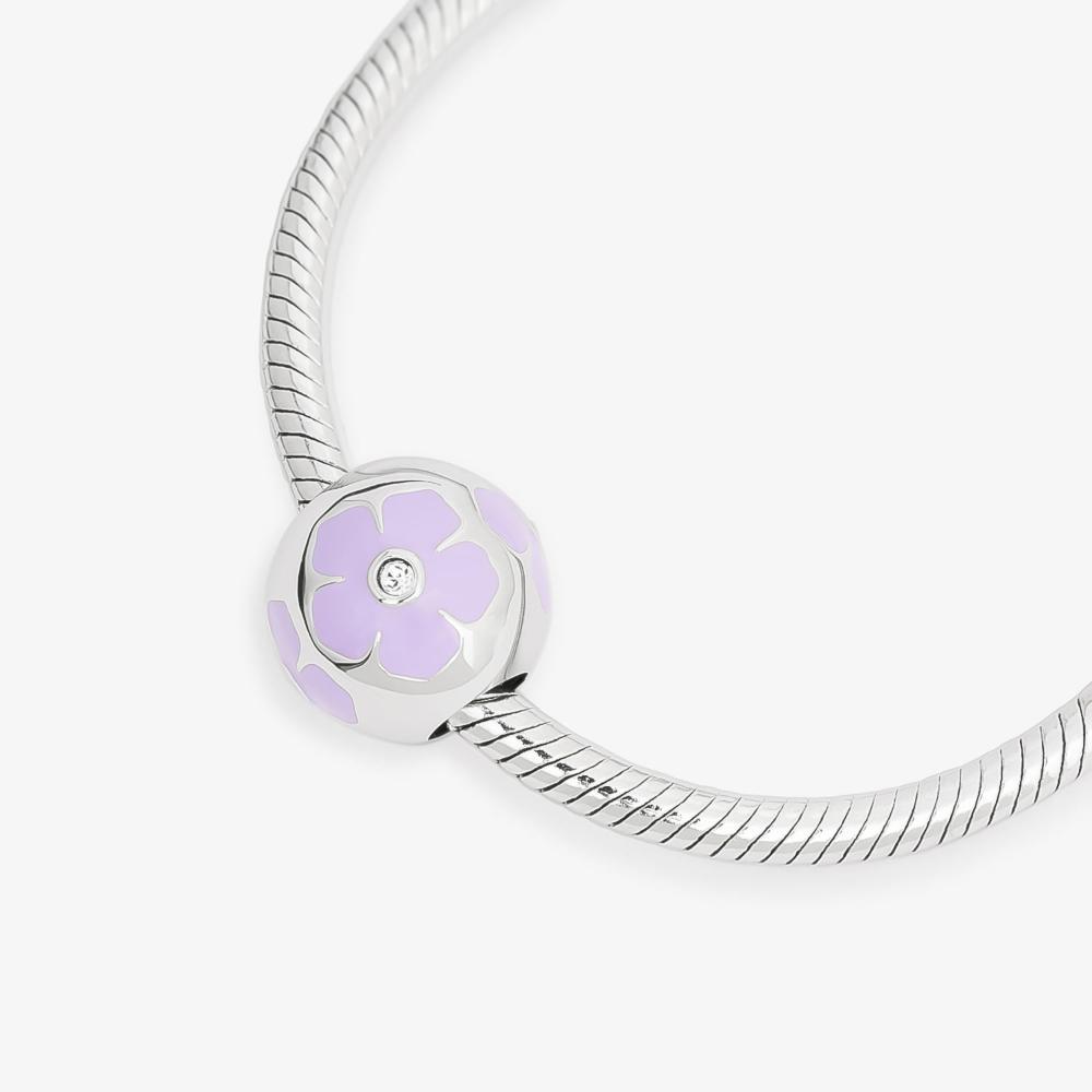 Charm Flores com Zircônia em Prata 925 - 2