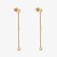 Brinco Longo em Prata 925 com Banho de Ouro Amarelo 18k - 5