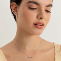 Argola com Zircônias idas em Prata 925 - 2