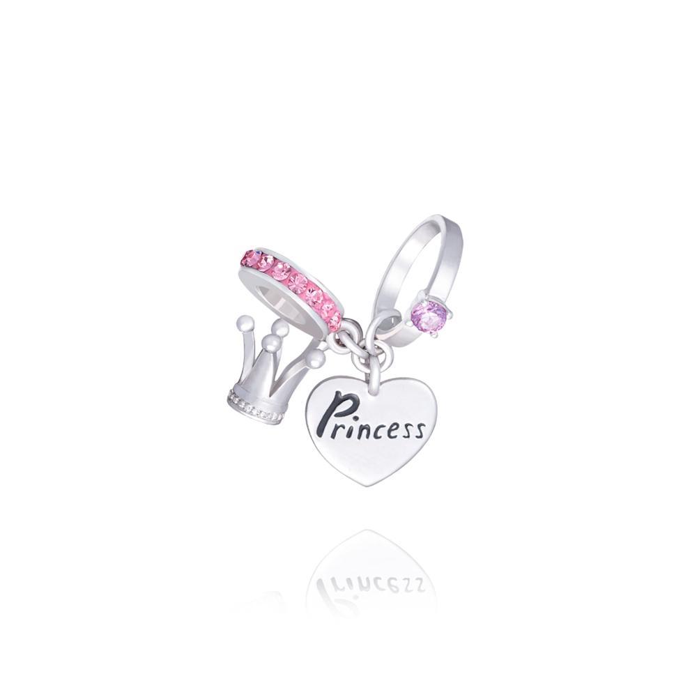 Charm Princess com Zircônia em Prata 925 - 1