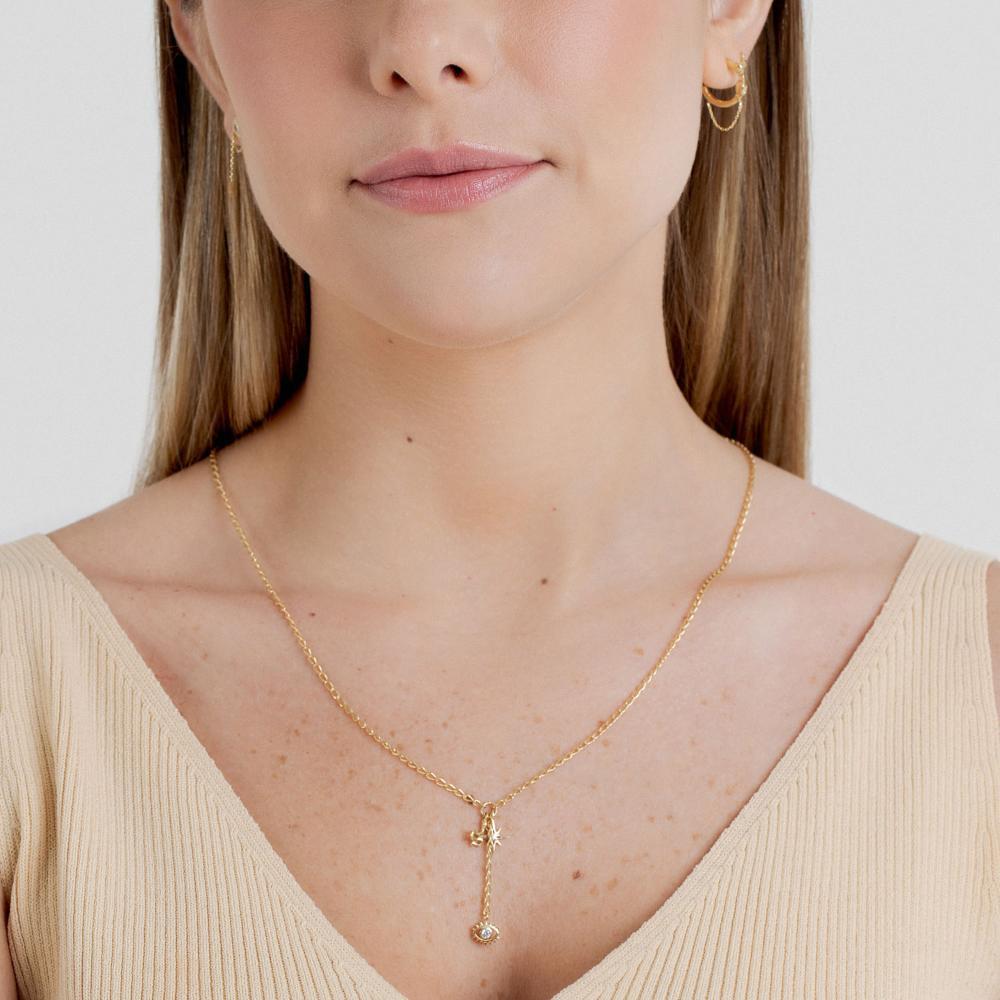 Colar em Prata 925 com Banho de Ouro Amarelo 18k - 2