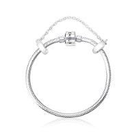 Pulseira ável Em Prata 925 Com Fecho Tradicional - 16,5 cm - 1