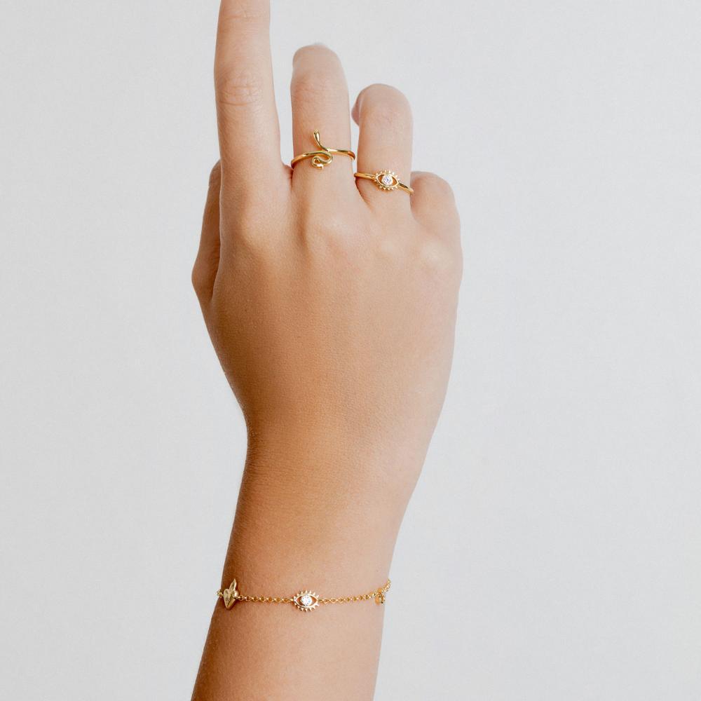 Pulseira em Prata 925 com Banho de Ouro Amarelo 18k - 2