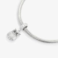 Charm Mãe Coruja com Zircônia em Prata 925 - 2