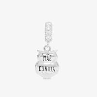 Charm Mãe Coruja com Zircônia em Prata 925 - 3