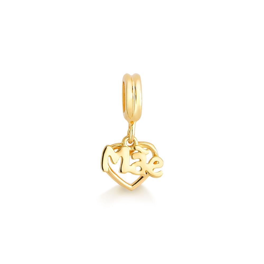 Charm Mãe em Prata 925 com Banho de Ouro Amarelo 18k - 1