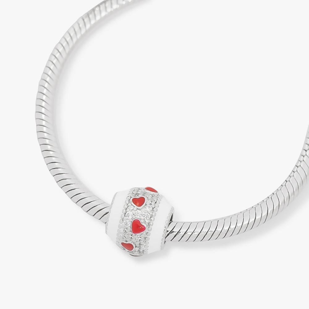 Charm Mini Corações Vermelhos em Prata 925 - 3