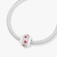 Charm Mini Corações Vermelhos em Prata 925 - 3