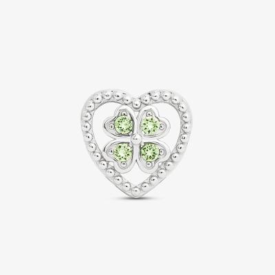 Charm Corações com Zircônia em Prata 925