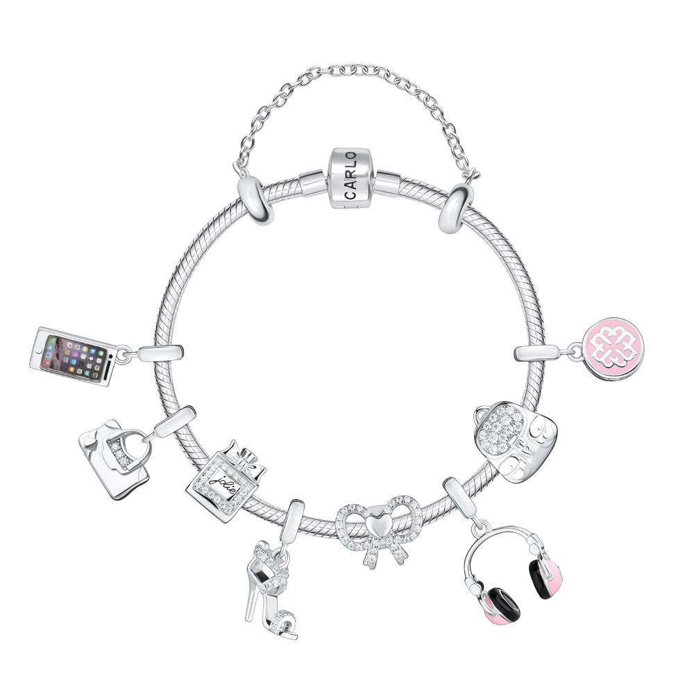 Charm Laço com Zircônia em Prata 925 - 3