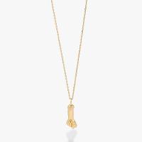 Colar Figa com Zircônia em Prata 925 com Banho de Ouro Amarelo 18k - 1