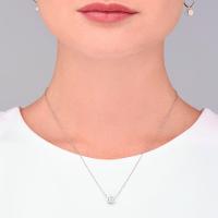 Colar Círculos com Zircônia em Prata 925