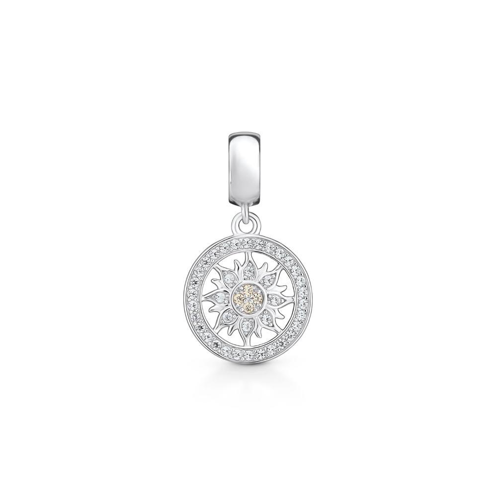 Charm Sol com Zircônia em Prata 925 - 1