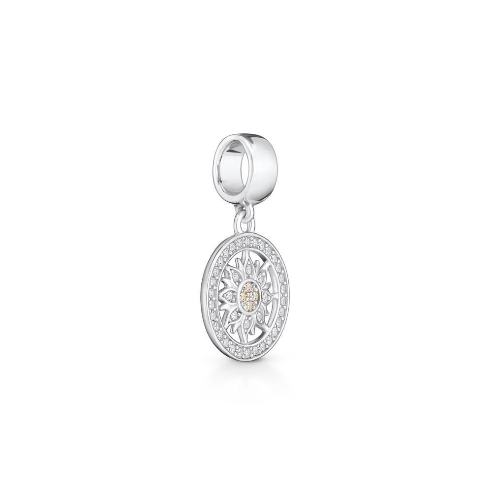 Charm Sol com Zircônia em Prata 925 - 2