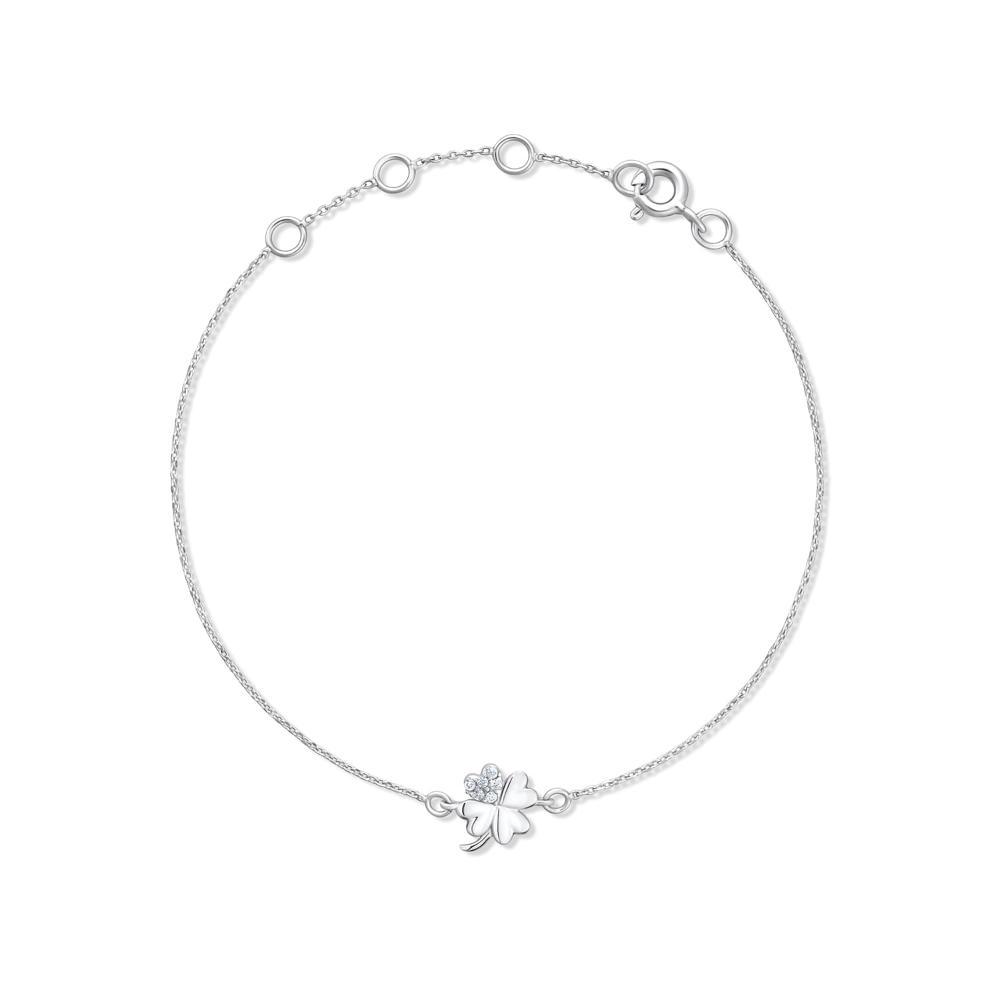 Pulseira Trevo com Zircônia em Prata 925 - 1